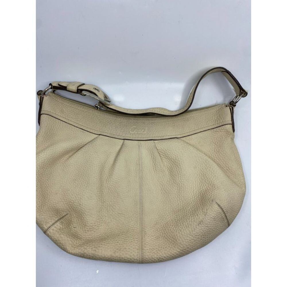 COACH Women's Large Tan Leather Shoulder Bag - Picture 2 of 13